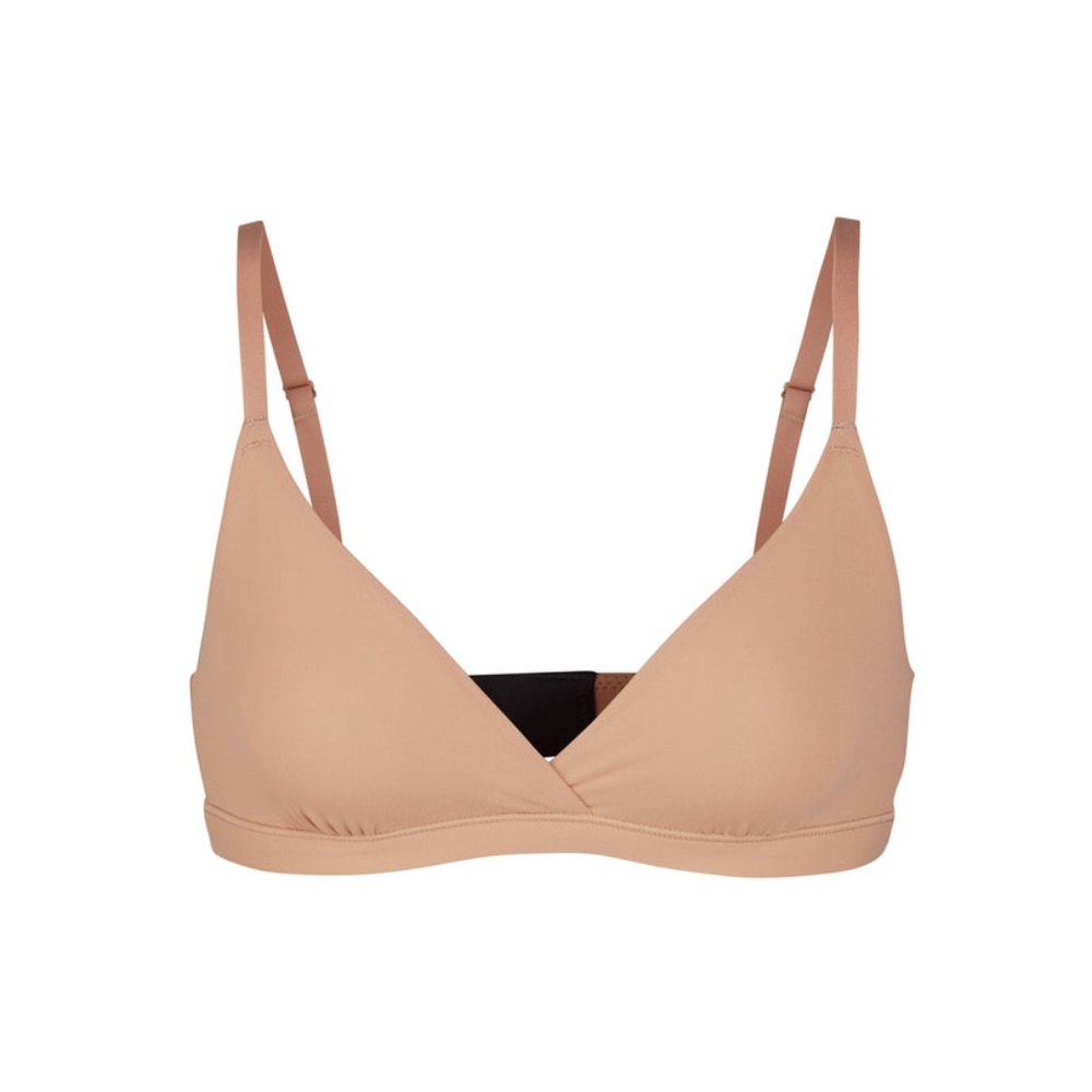 SKIMS FITS EVERYBODY CROSSOVER BRALETTE | OCHRE size large